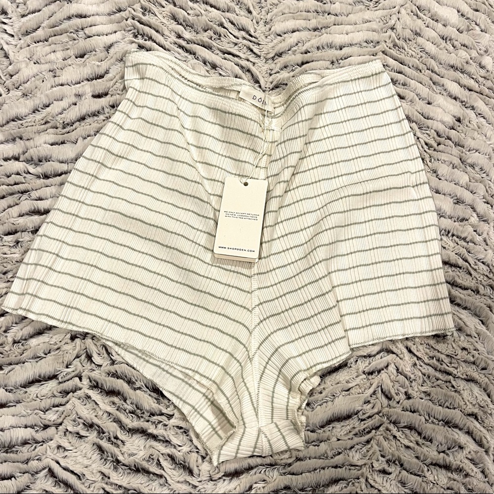 Doen Stella Shorts Mint Suffolk Stripe